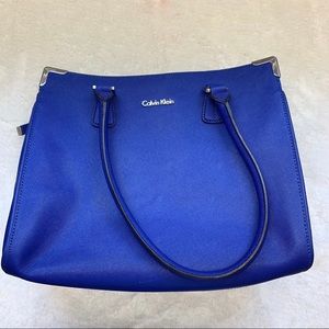 Calvin Klein blue tote handbag